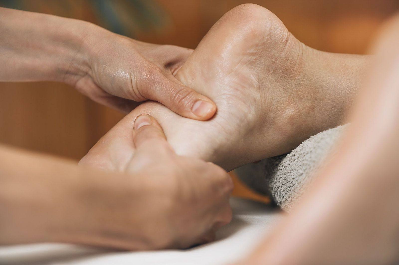 Ayurvedic foot massage treatment