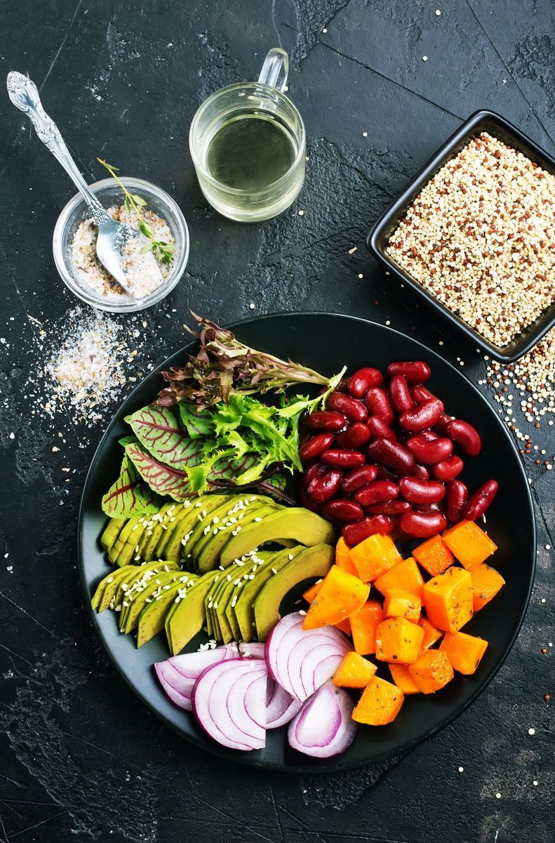 Fresh, healthful vegetarian Ayurvedic food at the clinic
