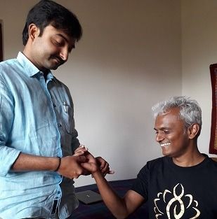 Panchakarma therapy in progress at the Mountain Top Clinic