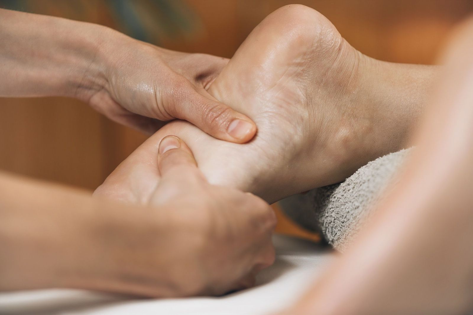 Ayurvedic foot massage treatment